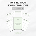 Nursing Flow Study Templates