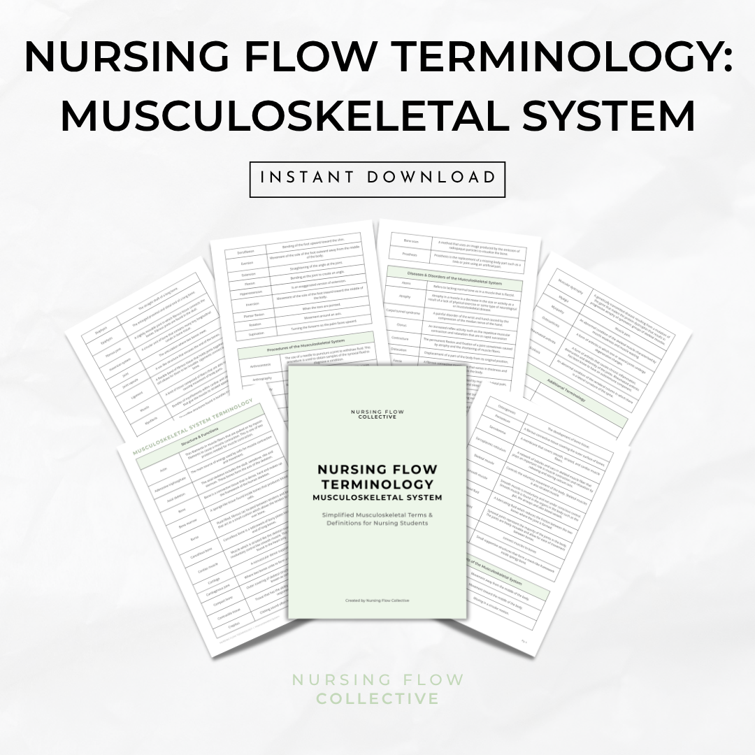 Nursing Flow Terminology: Musculoskeletal System