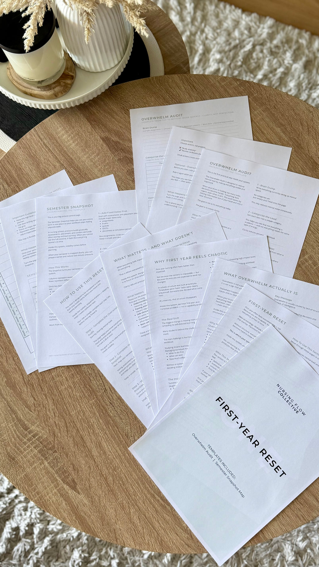 The First-Year Nursing Study System